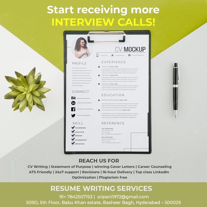 Professional CV writing services