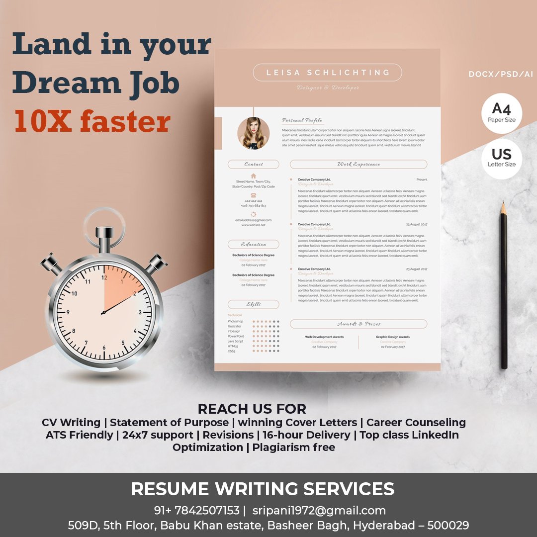 reach us for CV writing services