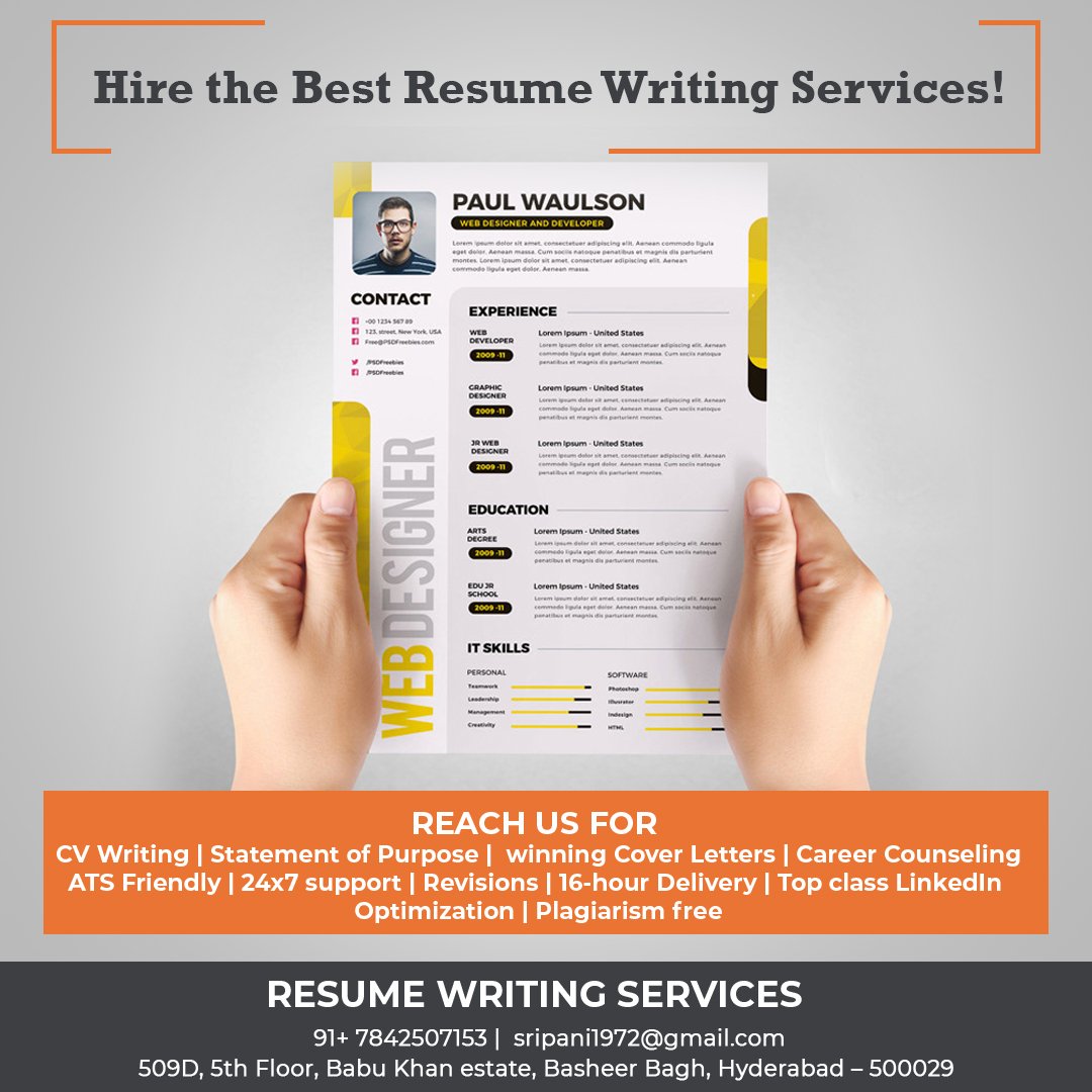 reach us for Exceptional resume writing services